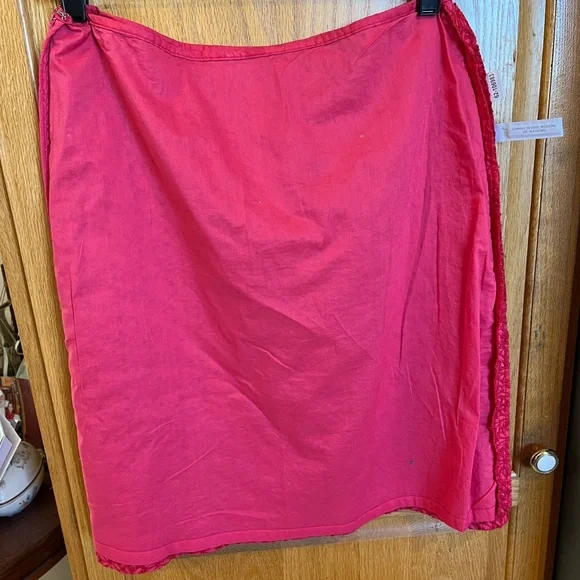 Ann Taylor Vibrant Pink Floral Pencil Skirt cut floral lace, vintage, excellent - Picture 11 of 15